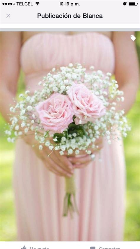 Ramo Dama De Honor Wedding Bouquets Pink Wedding Colors Floral