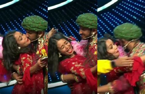 Contestant Forcibly Kissed Singer Neha Kakkar On Indian Idol 12 Stage नेहा कक्कड़ को शख्स ने
