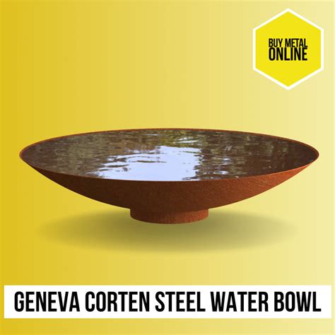 Corten Steel Water Bowl · 60cm 80cm 120cm · Buy Metal Online