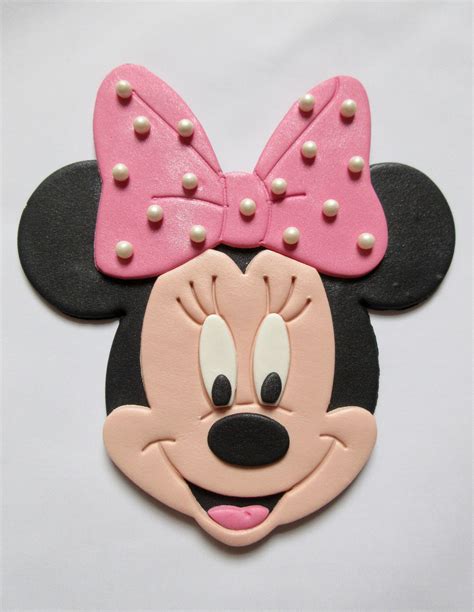 Minnie Mouse Cake Topper Fondant Minnie Mouse Cake Topper Etsy