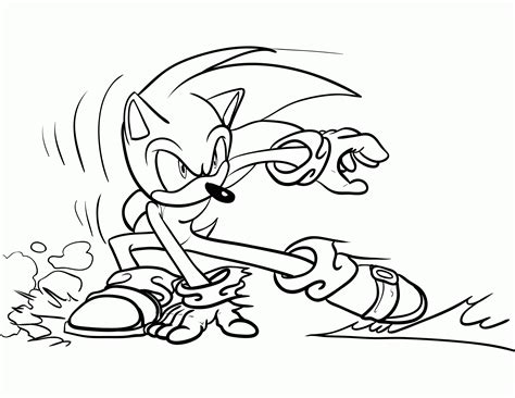 Printable Sonic The Hedgehog Coloring Pages