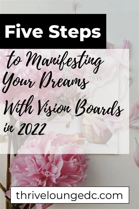 5 Steps To Manifesting Your Dreams Using A Vision Board In 2022