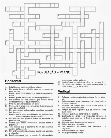 Caça Palavras Sobre População Mundial