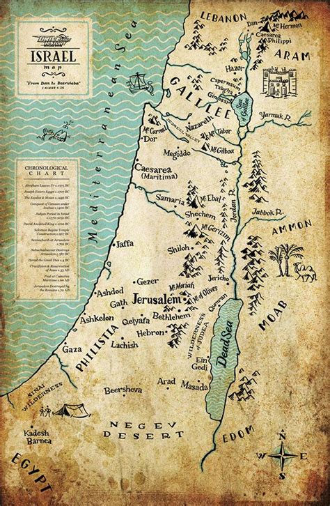 Ancient Map Of Israel Ancient Info