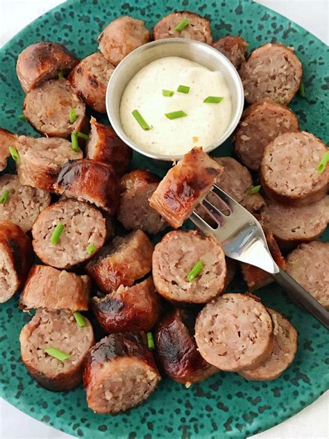 Grilled Bratwurst Bites My Casual Pantry