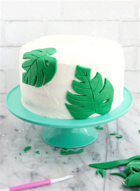 DIY Tropical Palm Leaf Cake Cake Decorating A Kailo Chic Life