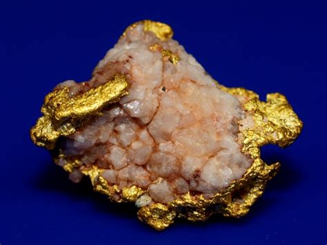 Raw Gold Quartz Mineral Specimens Collectable Gold Nuggets