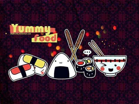 Kawaii Food Wallpaper - WallpaperSafari