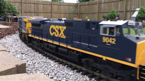 Csx G Scale Train On My Outdoor Layout Youtube