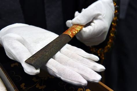 Medieval Saints Razor On Display At Buddhist Temple In Kyoto The