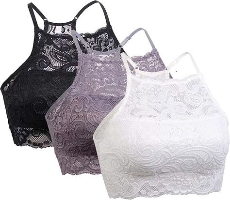 dirie 1 und 3 stück damen bralette racerback sexy floral spitze tube tops bras für kleine brüste