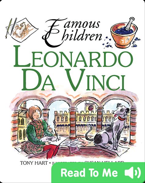 Leonardo Da Vinci Childrens Book By Tony Hart With Illustrations By