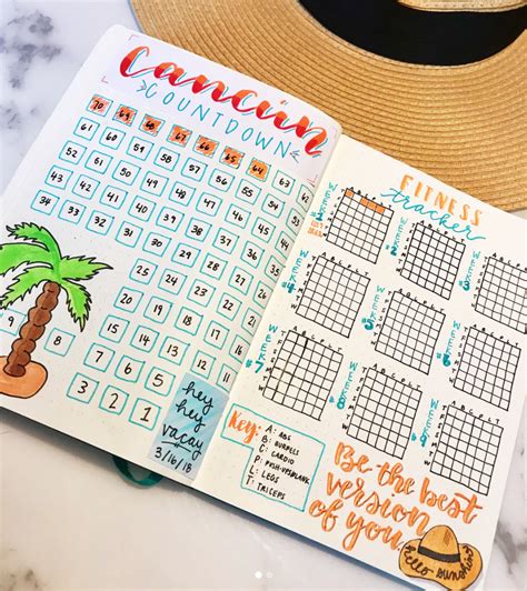 This one was inspired by weight loss trackers i saw on pinterest. Bullet Journal Fitness Tracker Ideas to Lose Weight or ...