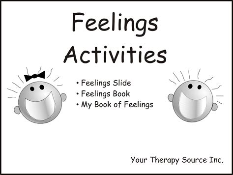 Feelings Activities Your Therapy Source