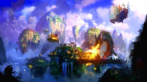 Runescape Fantasy Dragon Battle Fire Wallpapers Hd Desktop And