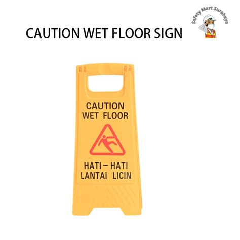 Jual Caution Wet Floor Sign Papan Peringatan Lantai Basah Licin