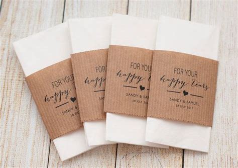 Tissue Wedding Favours Kraft Paper For Happy Tears Unique Tissue