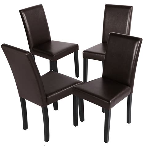 Yaheetech Dining Room Chairs High Back Padded Kitchen Chairs For Home