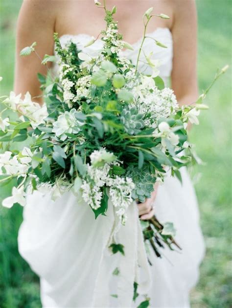 20 Gorgeous Greenery Wedding Bouquets Greenery Wedding Bouquet
