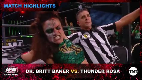 Dr Britt Baker And Thunder Rosa Face Off In A Bloody Match Win Big