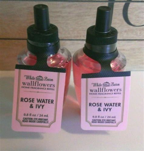 Lot Of Bath Body Works Rose Water Ivy Wallflower Refill Bulbs