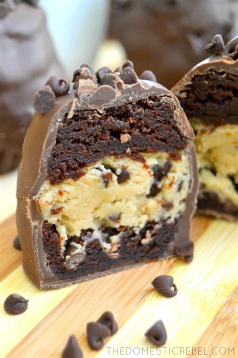 Fun edible craft instructions on how to make your own easy hot chocolate bombs! No-Bake Chocolate Chip Cookie Dough Brownie Bombs | The ...