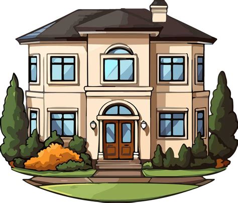 Mansion House Cartoon Style Vector Illustration Ai Generated 25902071