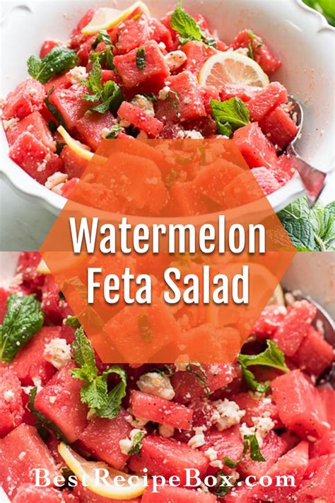 Watermelon Feta Salad Recipe Quick Healthy Best Recipe Box