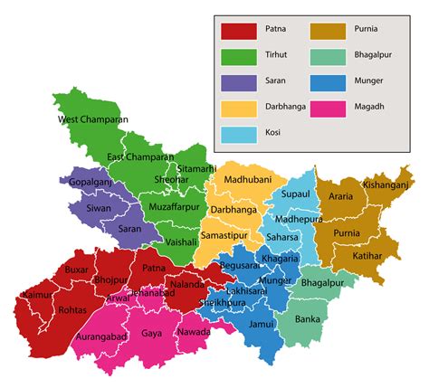 Political Map Of Bihar