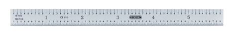 6 Stainless Ruler 10ths100ths Model Number 616