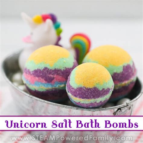 Mystical Rainbow Unicorn Bath Bombs A New Salt Recipe And Science Lesson