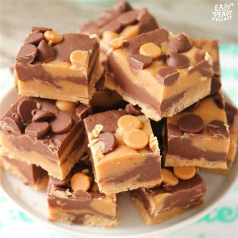 3 Ingredient Chocolate Peanut Butter Fudge Easy Peasy Pleasy