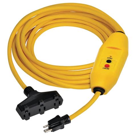 Tower Manufacturing Corporation 25 Ft In Line Gfci Triple Tap Cord