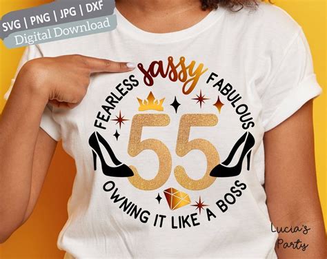 55 birthday svg 55th birthday svg for women 55th svg 55 and etsy 55th birthday birthday