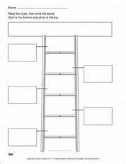 In this beginning word ladder worksheet, students find words that connect the word at the top and the word at the bottom. Image result for blank word ladder template | Word ladders, Word study, Teacher projects