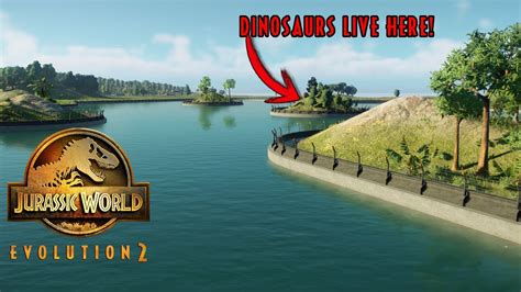 How To Build Lagoon Island Enclosures Jurassic World Evolution 2 Exhibit Tutorial Youtube