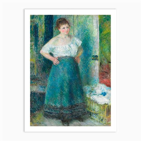 The Laundress Pierre Auguste Renoir Art Print By Fy Classic Art
