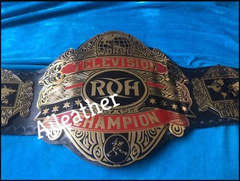 Roh Ring Of Honor World Television Wrestling Championship Belt Etsy