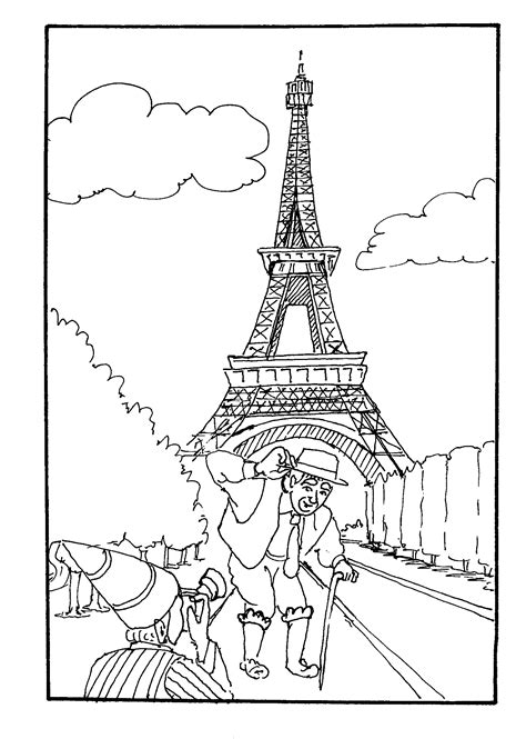 Fun With Coloring Pages Eiffel Tower Free Coloring Pictures Free