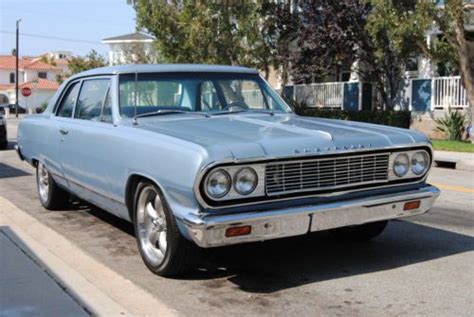 Sell Used 1964 Chevelle Silver Blue 2 Door Hardtop California Car In