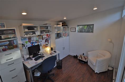 Studio Interior Of A Studio Shed Home Office Backyard