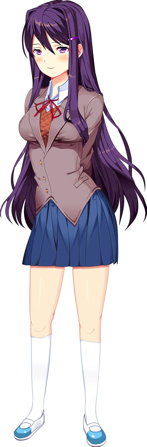 Ddlc Yuri Full Body By Manglethepiratefox4 On Deviantart