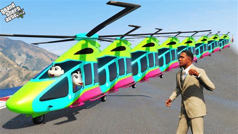 Gta 5 Franklin Trying To Steal Worlds Longest And Biggest Helicopter