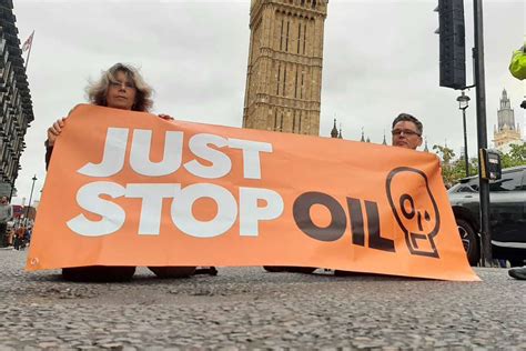 Just Stop Oil Protesters Glue Themselves To Roads Around Trafalgar Square