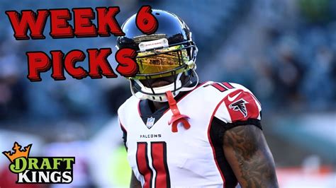 Free bet terms, payment method, and country restrictions apply. Week 6 NFL DraftKings Picks - YouTube