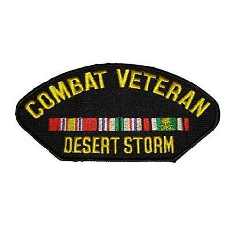 Operation Desert Storm Combat Veteran Patch W Campaign Ribbons Ods
