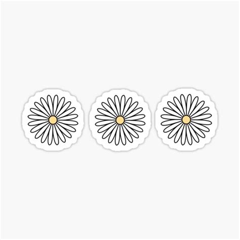 Daisies Sticker By Sparkofsunshine Redbubble