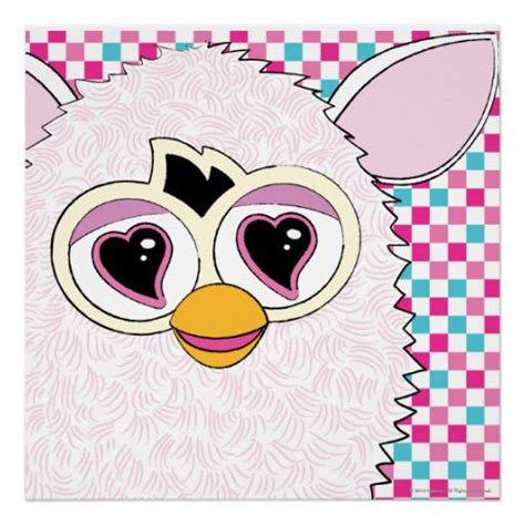 Yeti White Furby Poster Furby Custom Posters Custom