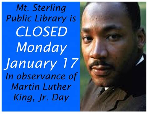 Closed For Martin Luther King Day Sign Dmv The Citrus Report