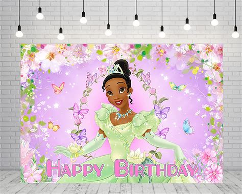 Princess Tiana Backdrop For Birthday Party Supplies 5x3ft